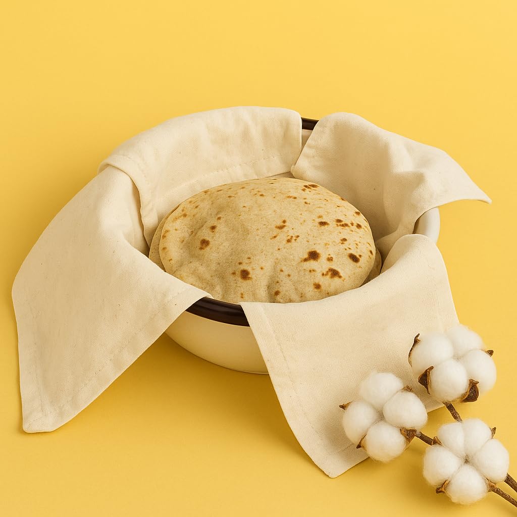 Premium Cotton Double Layer Roti Clothes Wrap with Flaps