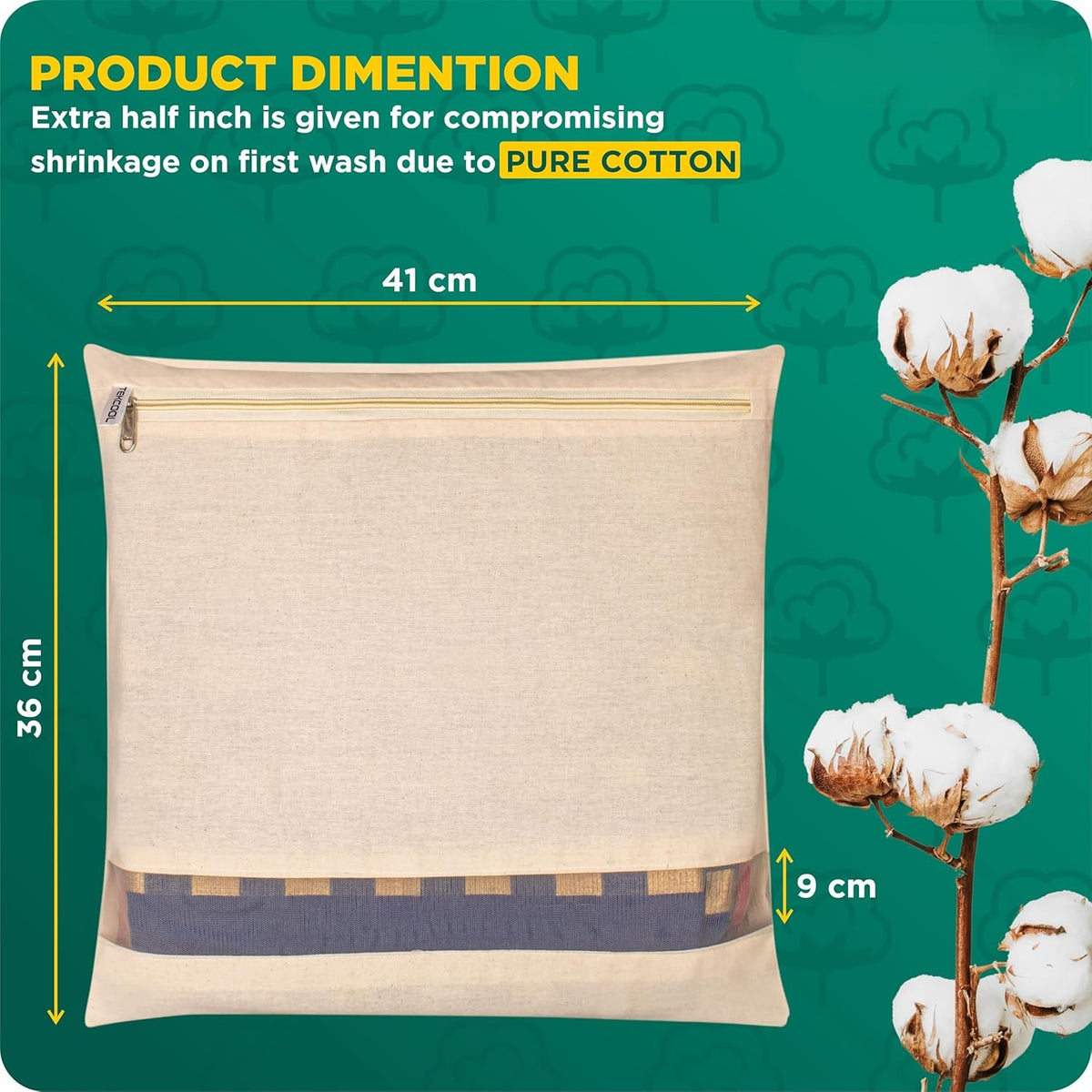 Premium Cotton Saree Covers with Zip