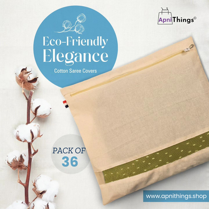 Premium Cotton Saree Covers with Zip