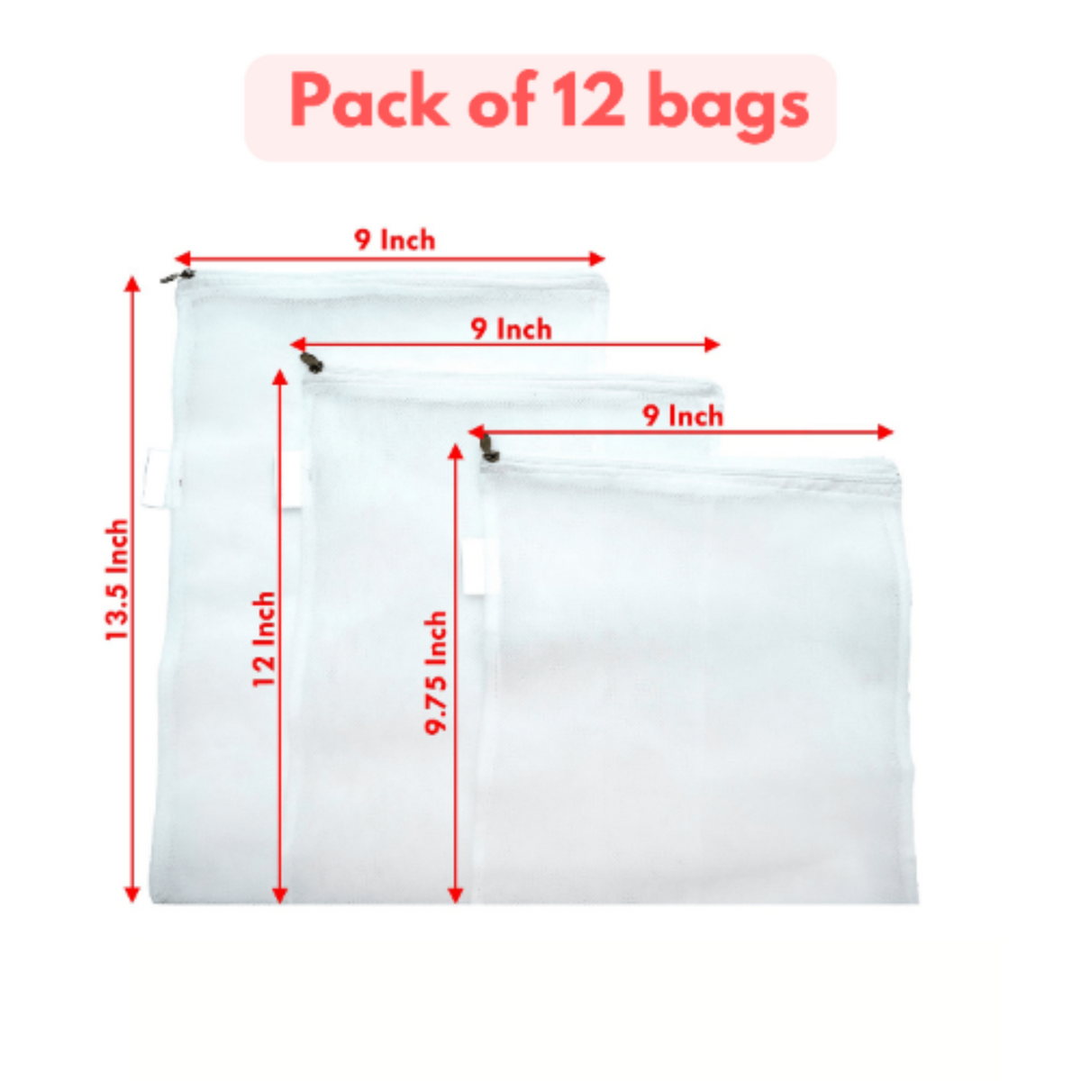 Multicolour Double Layer Mesh Net Bag